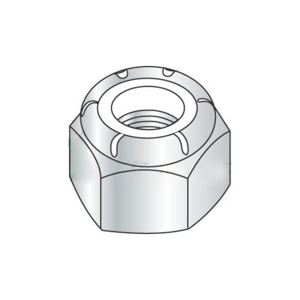 Newport Fasteners Nylon Insert Lock Nut, M10-1.50, Steel, Class 10, Zinc Plated, 2500 PK NB312250B-2500